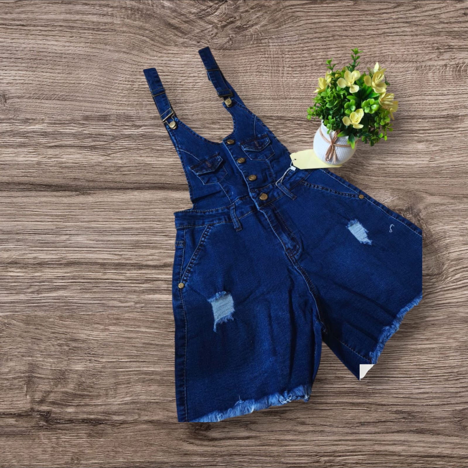 Jardinera de jeans Corta